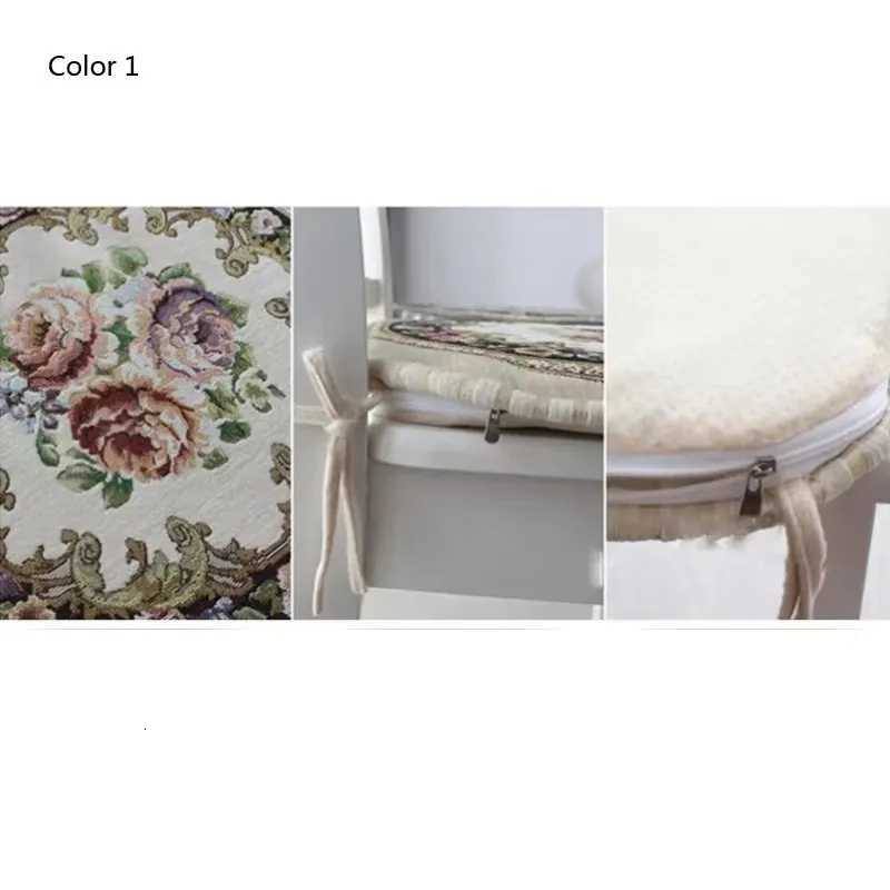 Modern Simple Style Home Cushion Pastoral Floral Pattern Horseshoe-shaped Sit Pad Fashion Living Room Dining Chair Anti-slip Mat C251121