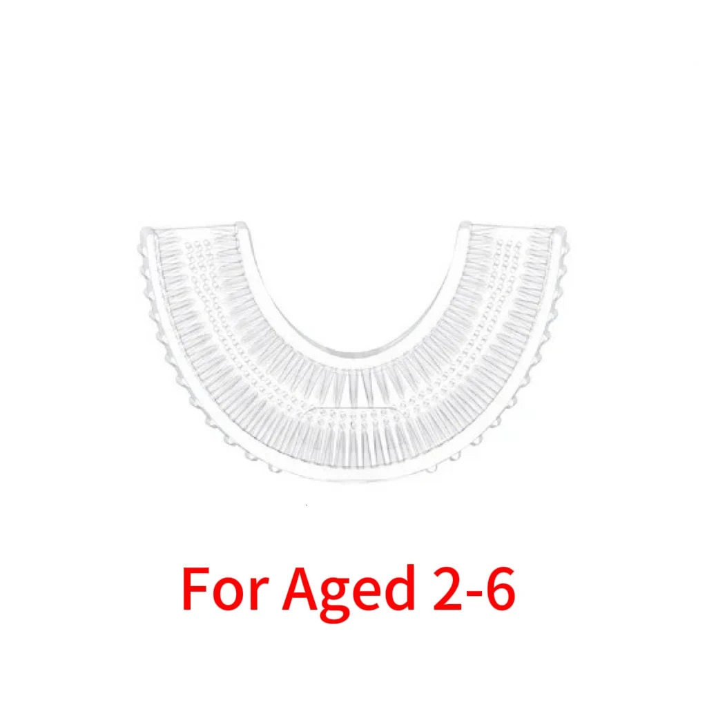 Replacement Toothbrush Heads for Children U-shaped Electric Toothbrush 360 Degrees Kids silicone Toothbrush Accessories Nozzles 251113
