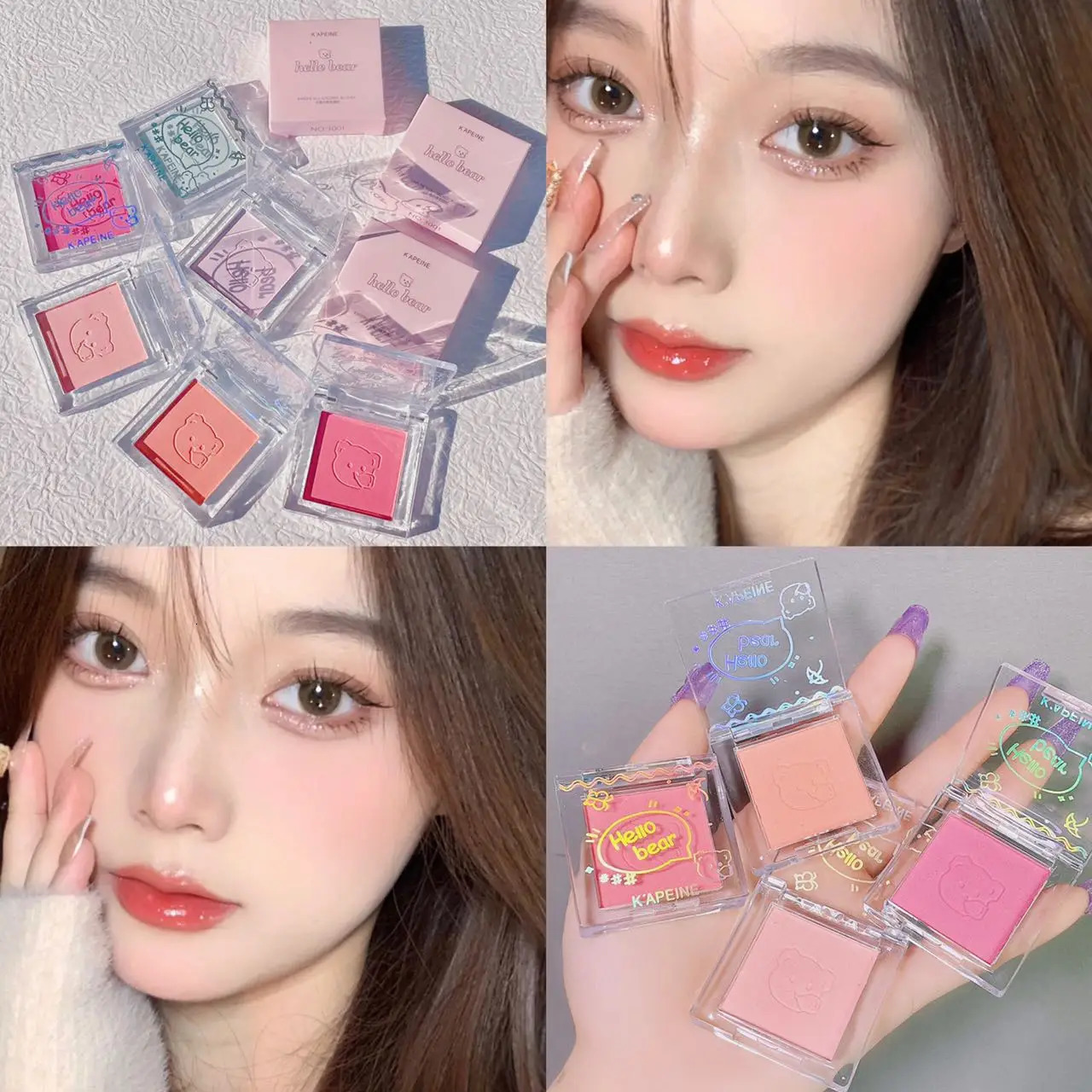 Monochrome Blush Palette Rose Hawthorn Cheek Tint Blusher Powder Natural Face Makeup Matte Peach Rouge Contour Shadow Palette 251113