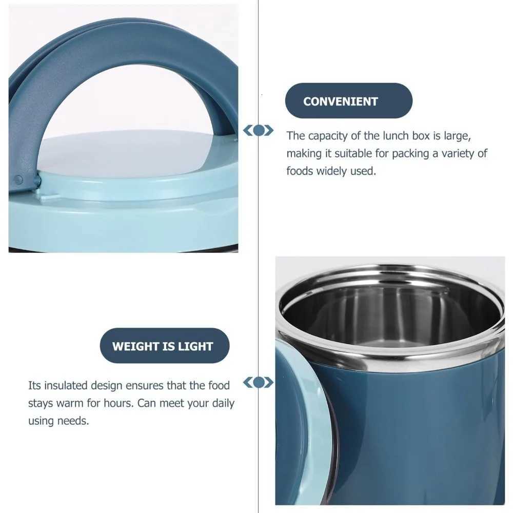 Food Insulated Lunch Box Stainless Steel Snack Box Leakproof Oatmeal Soup Insulated Cup Portable Bento Box for School OfficeM251121