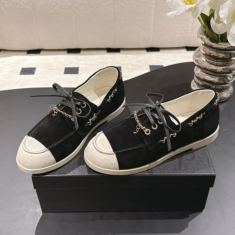 Women Platform Heels Sneakers Designer Suede Lace Up Dress Shoes With Chain Classic Blue Khaki Outdoor Leisure Shoes With Dust Bags Casual Shoes Sport Trainer Shoes