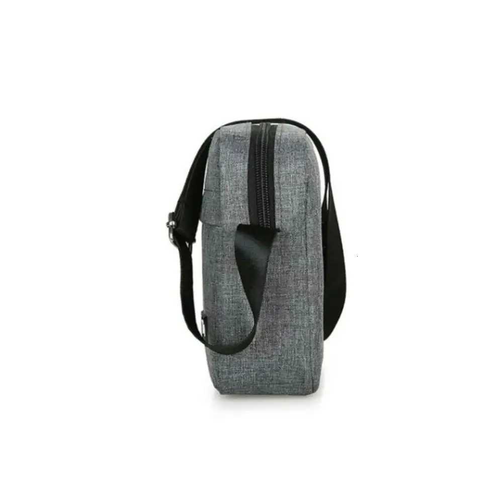 portable Nylon Shoulder Bag Solid Color Casual and Fashionable Crossbody Bag Business Retro Bag Men Hand BagT251121