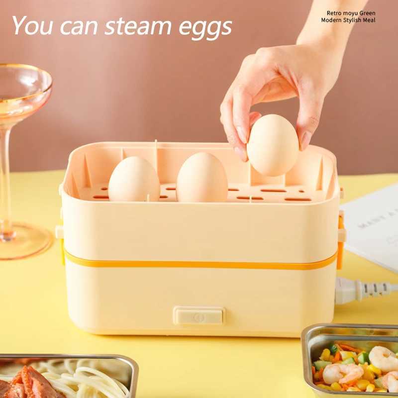 Electric Lunch Box Rice Cooker Food Warmer for On-the-Go Self Cooking Portable Heated Lunch Box for Home Office OutdoorM251121