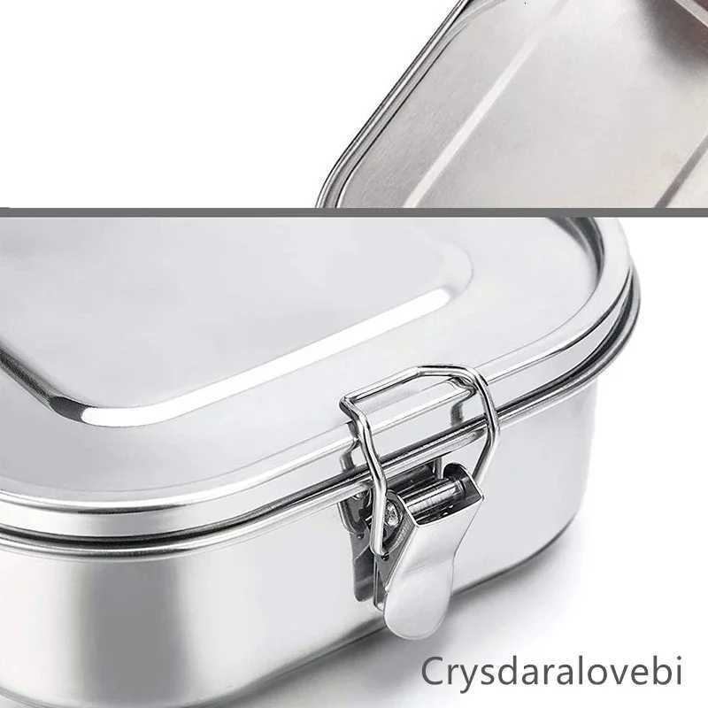 Stainless Steel Bento Kids Lunch Box for school Container 3-Compartment Bento Lunch Box Sand Two Sides Food ContainerM251121