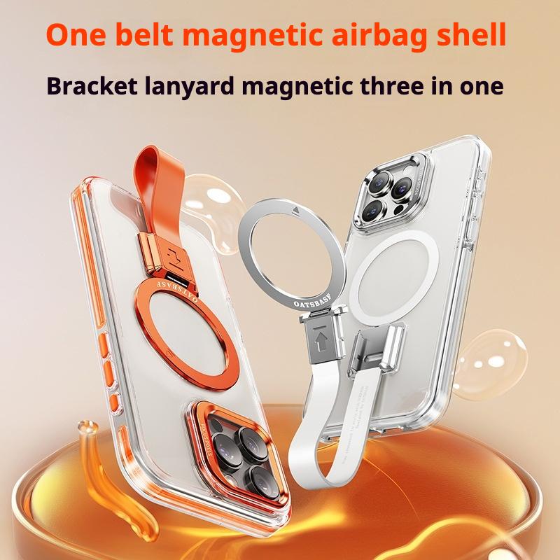 One tape, airbag magnetic mobile phone case suitable for iPhone16/15 Pro Max