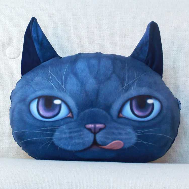 35x36cm 3D Cute Cat Head Cushion Creative Cartoon Sofa Office Nap Washable Car Seat Cushions C251121