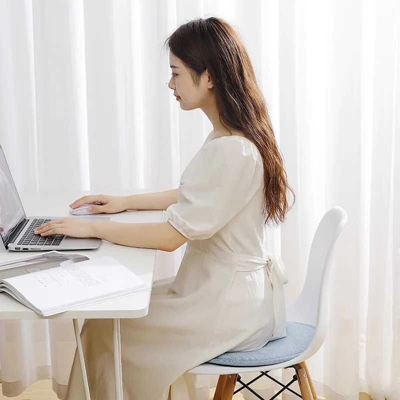 Round Cushion Memory Foam Seat Cushion Sponge Bench Chair Cushion Non-slip Mahogany Round Stool Round Solid Wood Chair Cushion C251121