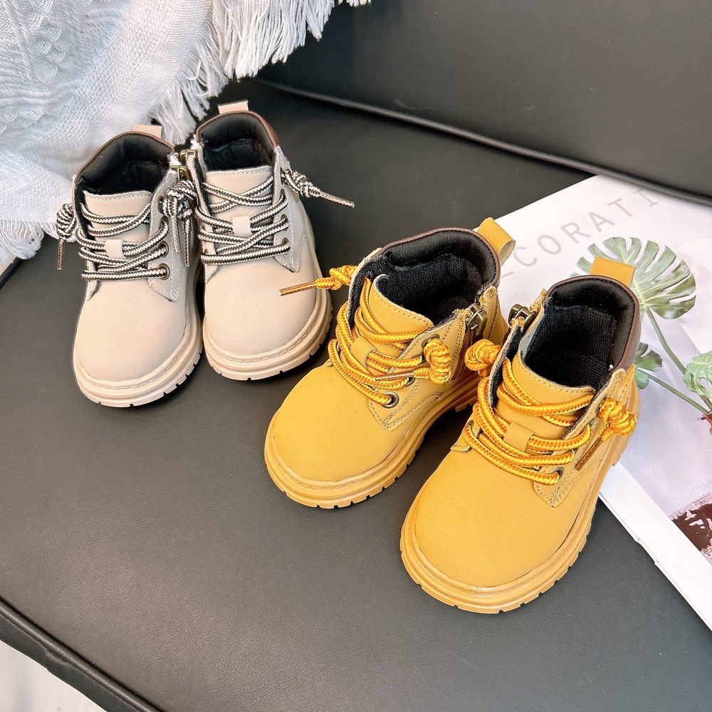 Luminous shoes, yellow boots, children's shoes, winter fashion trendy shoes, cotton shoes, boys' boots, girls' casual children's s