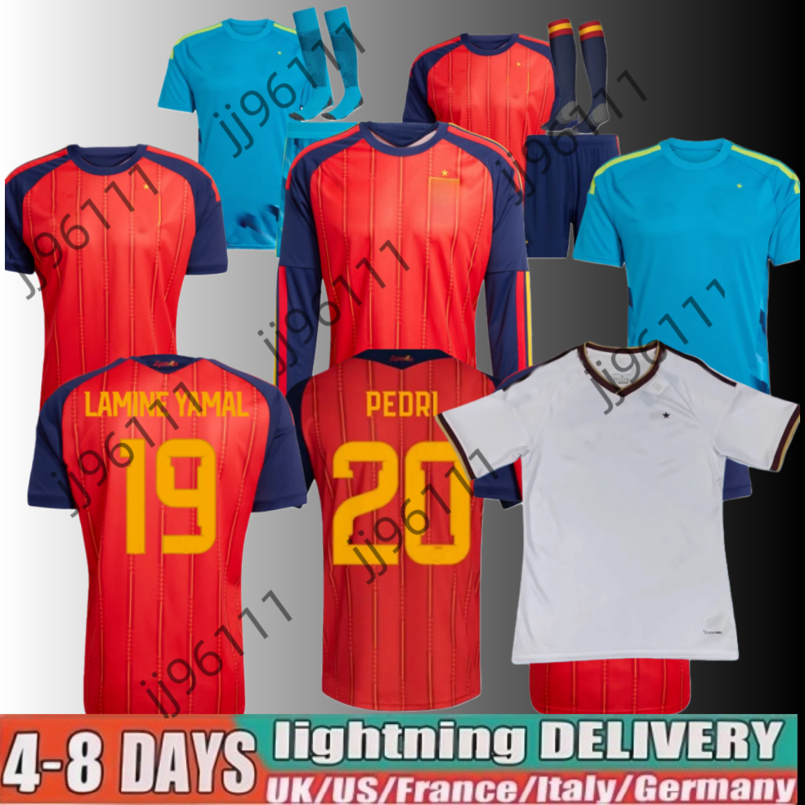 4XL spain 2026 2027 Soccer Jersey MORATA FERRAN CARVAJAL 26 27 National Team Football Shirt Men Kids Kit LAMINE YAMAL Camisetas Espana RODRI OYARZABAL FINAL home red