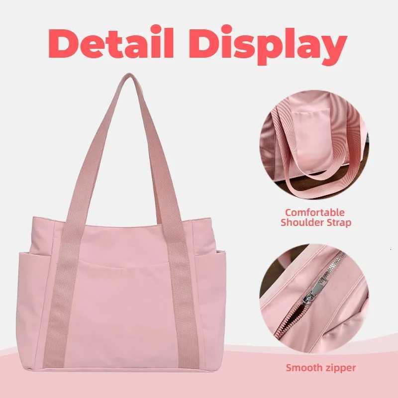 Womens Casual Tote Bag Zipper Closure Multiple Pockets Daily Commuting Bag Womens Shoulder Bag Travel Handbag EtcT251121