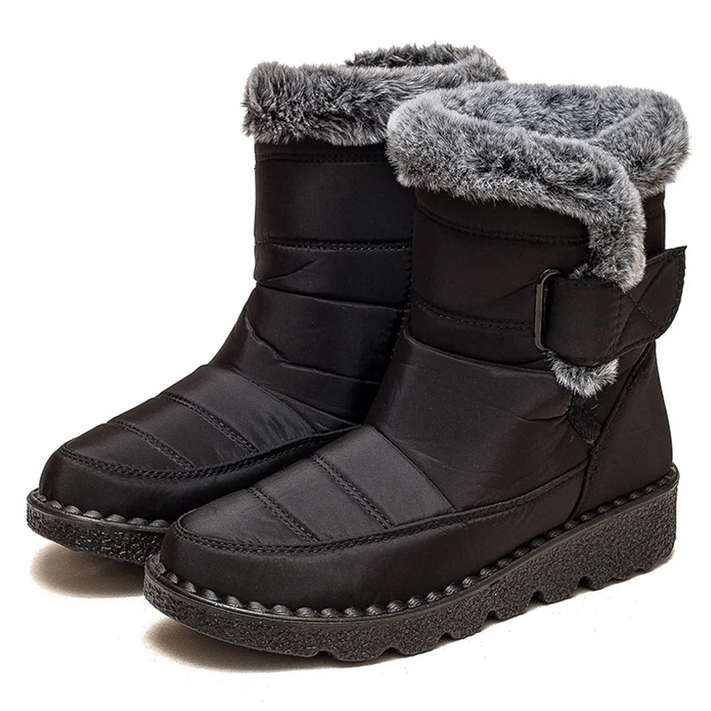 Womens Boots Fashion Winter With Super Warm Fur Botas Mujer Shoes Woman Snow Elegant Heeled 251121