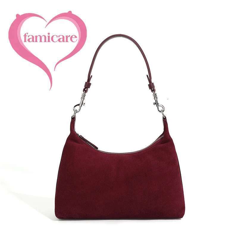 New Winter Women Female Frosted Leather Armpit Shoulder Bag Tote Lady Fashion Suede Handbag Crossbody Messenger Bag