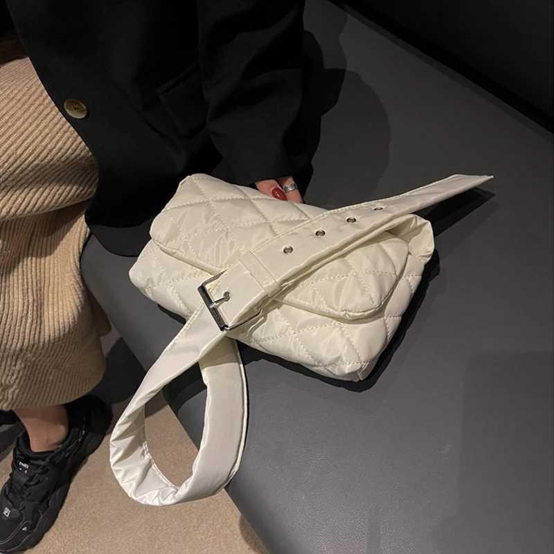 New Fi Wen Shoder Bags Space Pad Cott Winter Nyl Padded Quilted Shopper Bags Fem Casual Crossbody Bags Handbags Y251121