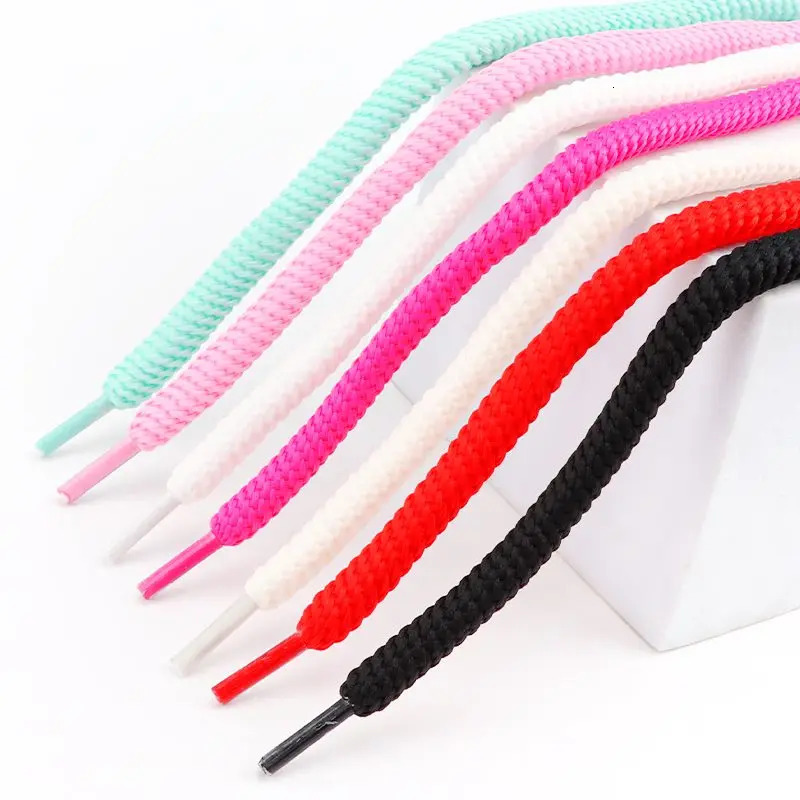 1Pair Round Shoelaces Quality 8mm Thicker Shoelace Sneakers Rope Laces 100120140160CM Boots Shoe laces Shoes Accessories 251121