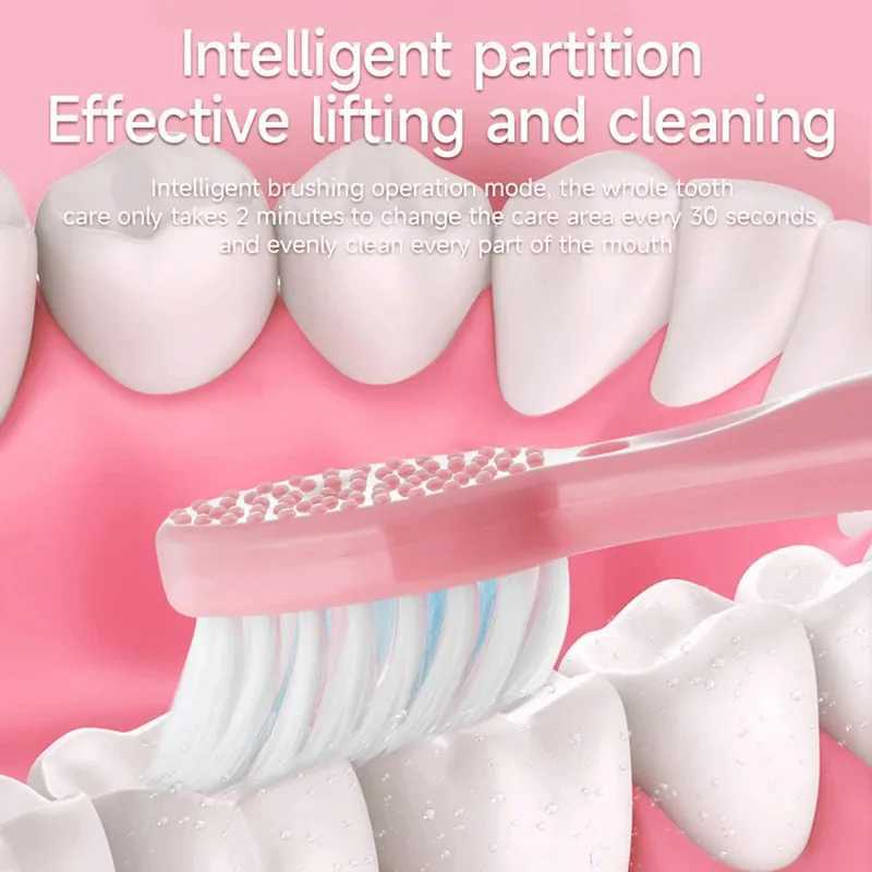 Electric Toothbrush for Adults Soft DuPont Bristle Portable Battery Endurance IPX6 Waterproof Intelligent Effective Oral Care C251121