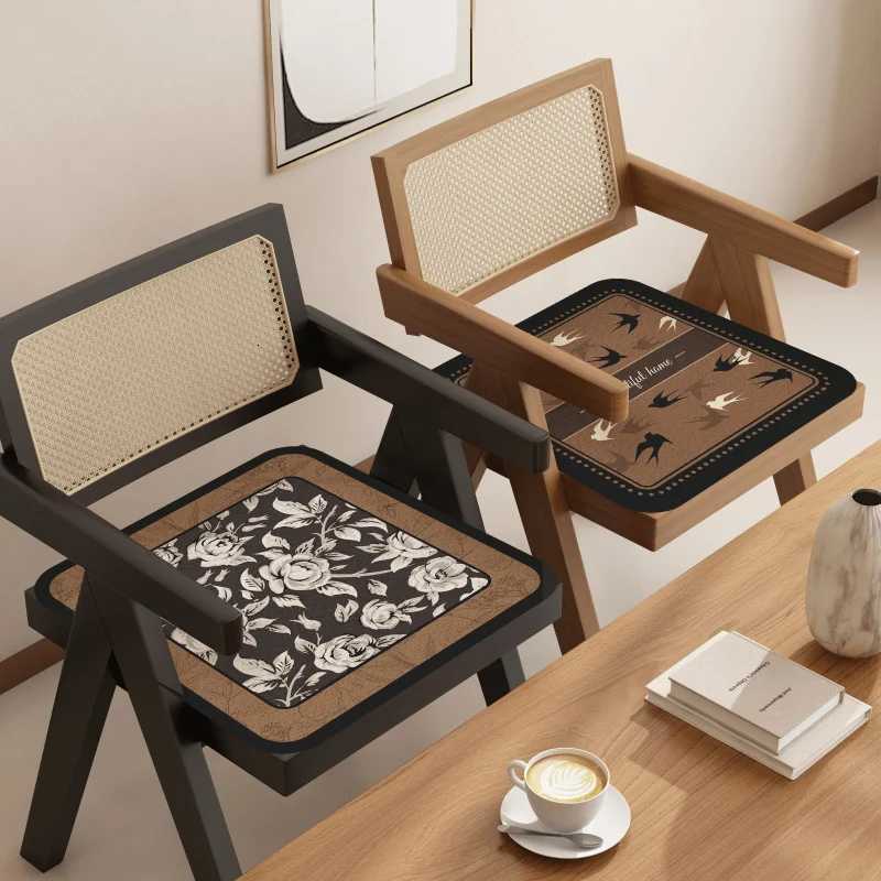 Vintage Style Cushion Home Chair350Washed Faux Cashmere Horseshoe-Shaped Winter Plush Dining Table and Chair Non-Slip C251121