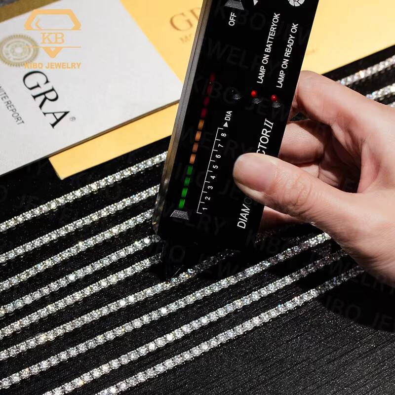 Thick Style 16MM Sterling Silver Hand Set VVS Moissanite Diamond Hip Hop Iced Out Bust Down Cuban Chain Necklace for Man