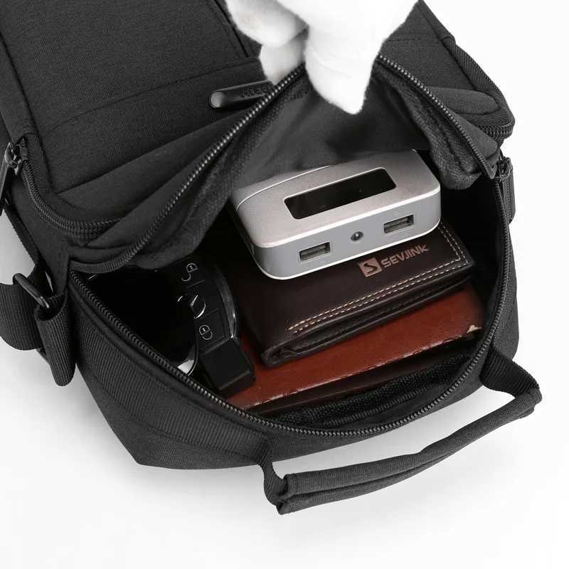 Personal Pocket Shoulder Bag Casual All-match Business Mens Bag Vertical Waterproof Oxford Cloth One-shoulder Diagonal BagT251121