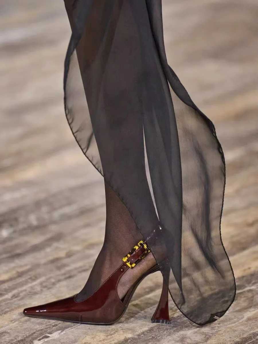 Sexy Pointed Toe High Heels Womens Sandals New Dress Party Shoes Summer Designer Strap Walking Zapatos Womens Pump M250421