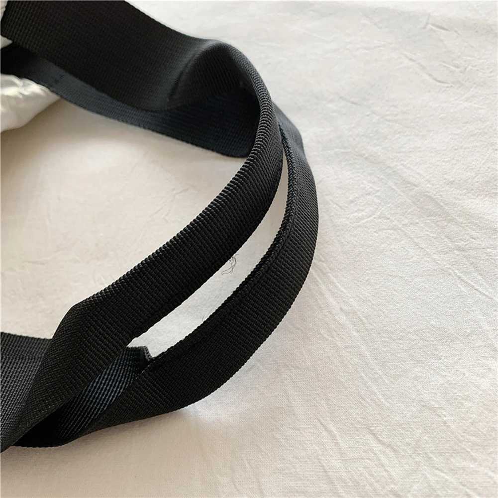 Wen Puffer Shoder Bag Large Capacity Top-handle Bag Soft Solid Color Portable Cott Girls Winter Bag Y251121