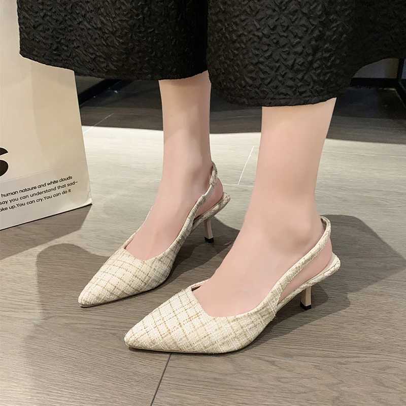 Fashionable womens Pointed high-heeled sandals banquet dresses wedding parties pumps designer camisoles elegant camisole shoes pumps M250421