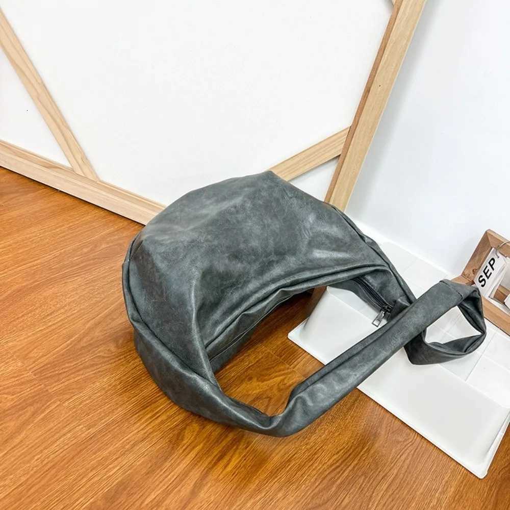 Japanese Style PU Leather Shoulder Bag Large Capacity Streetwear Casual Chest Pack Lightweight Multi-FunctionalT251121