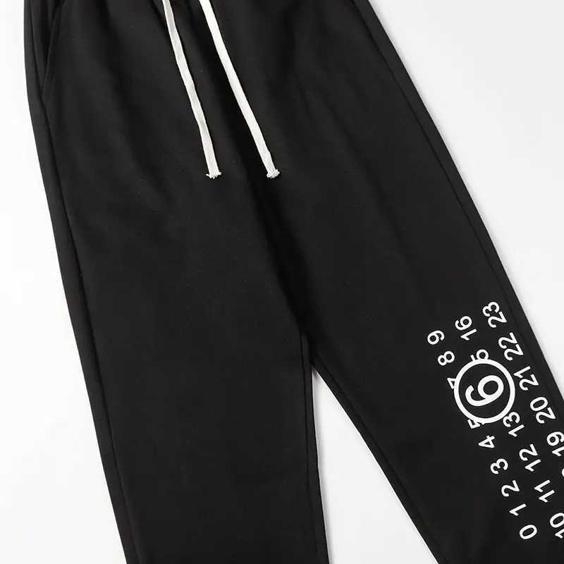 Spring and Autumn Letter Printed Tight Pants Loose Casual Dragging Mens and Womens Sweatpants Thin Inner X250421