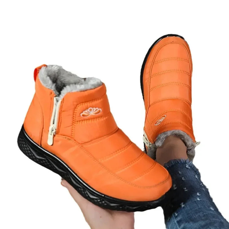 Cotton shoes for women in winter thick and warm snow boots plus size short men fishing warmth 251121
