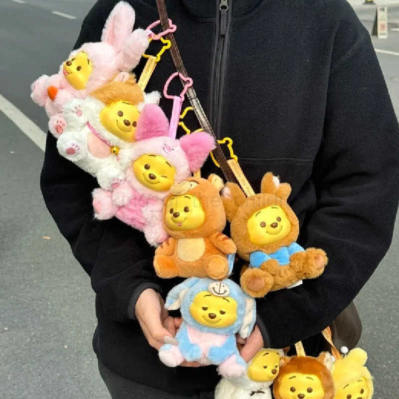 Disney Winnie The Pooh Naughty Party Blind Box Pendant Disney Vinyl Bag Doll Toy Figreen Kawaii Pendant Birthday Christmas Gift W20250423