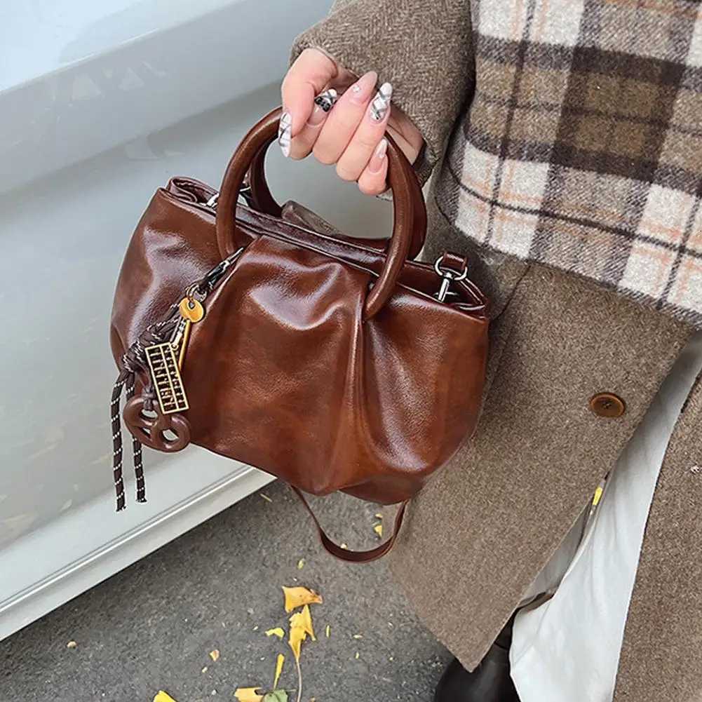 New Autumn Winter Pleated Shoder Bag Fi Crossbody Bag Large Capacity Pendant Versatile Bags Y251121