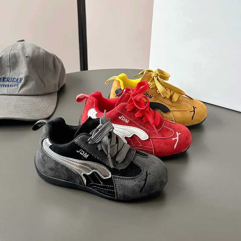 Autumn Childrens Boy Sneakers Fashion New Suede Soft Outdoor Non-slip Luxury Kids Casual Shoes Sports Girls German Trainer Shoes J251121