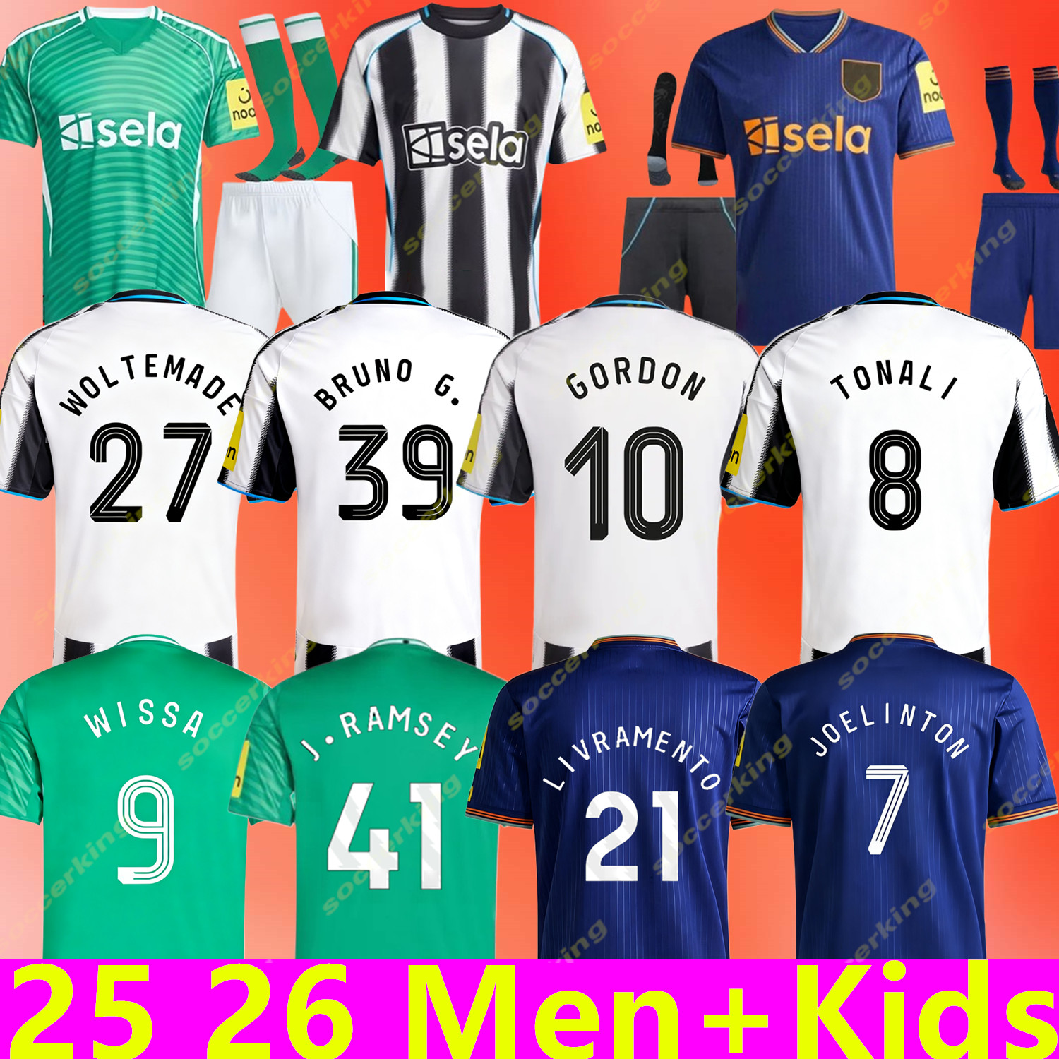 newcastled united 25 26 Soccer Jerseys NUFC BRUNOG Elanga Gordon Botman Joelinton Tonali ISAK WOLTEMADE ELANGA Livramento Willock Krafth football shirt mens kids