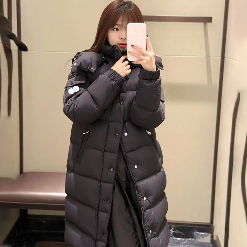 6aWomens Down Coats Long Jackets Fur Trench Puffy Downs Jacket Classic Woman Hooded Designer Tops Slim Windbreaker Warm Top Down Coats S-2XL