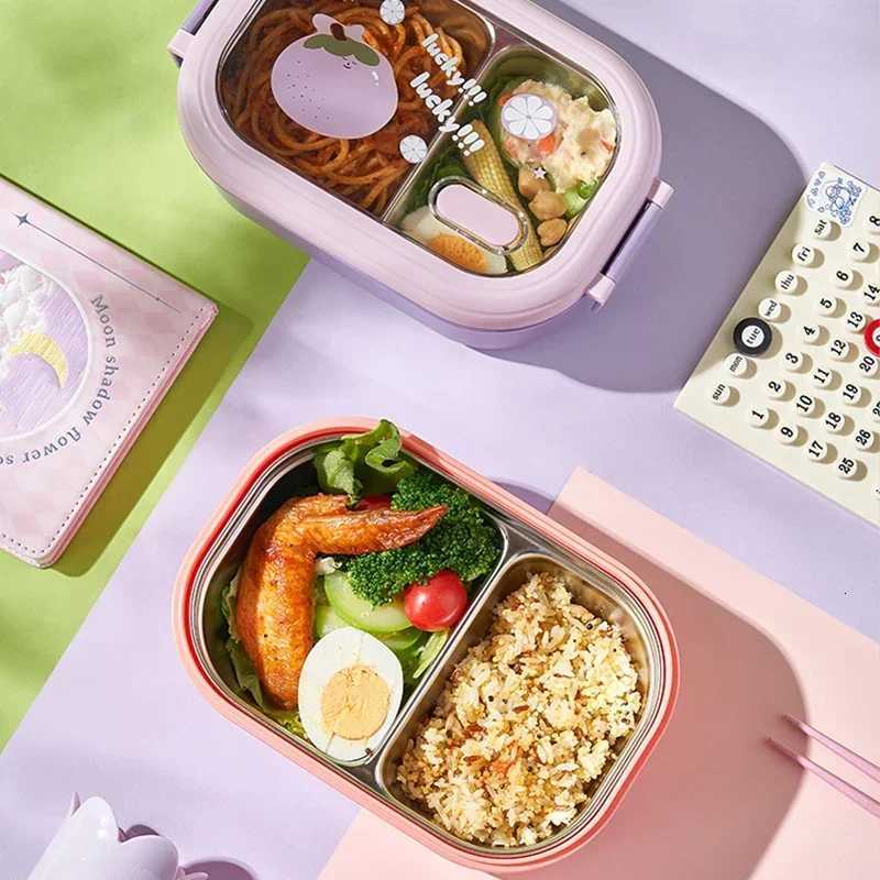 Stainless Steel Bento Box Bpa-free Lunch Box Leak Proof Crack Resistant Lunch Box Containers For Adults Kids School OfficeM251121
