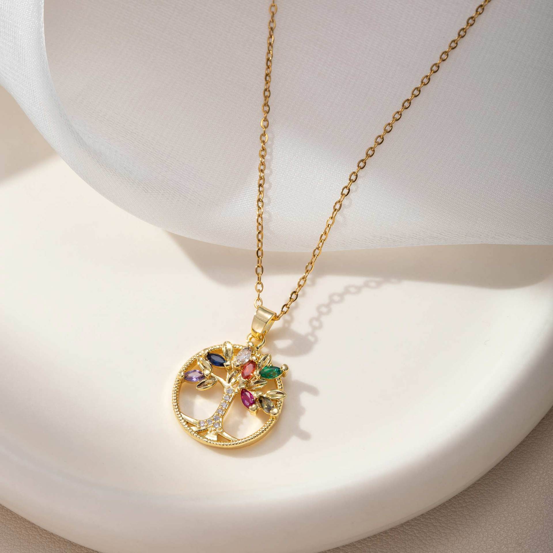 Tree of Life Fashionable Unique and Trendy moissanite chain designer necklace designer necklace for woman diamond chain luxury jewelry women mens neck - view 6