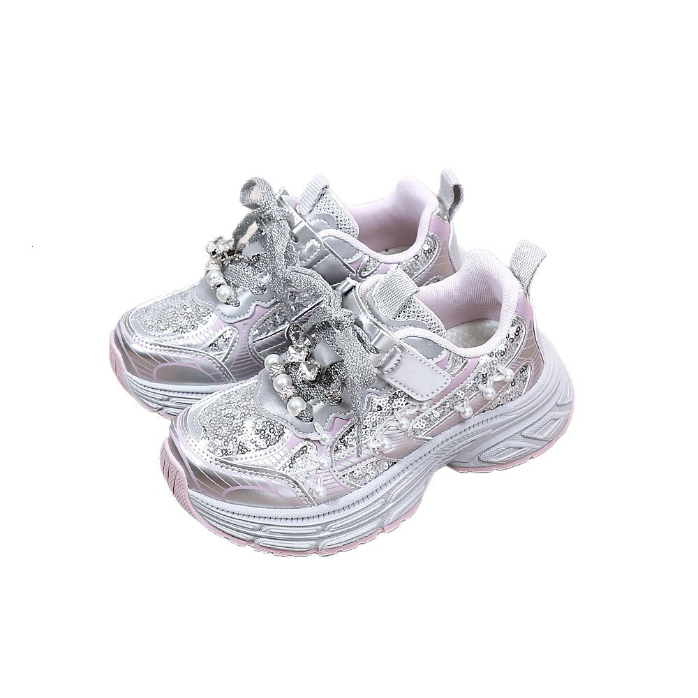 Soles, glowing shoes, leather children's shoes, fashionable and trendy shoes, sports shoes, girls' student dad shoes, casual children's