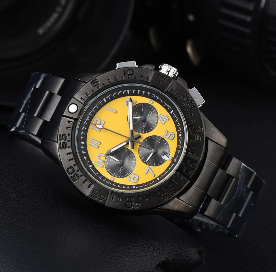 newTop Quality Wristwatches Original Brand Watches For Men Luxury Wristwatch Automatic Date quartz movement Rubber Strap Test Male Clocks