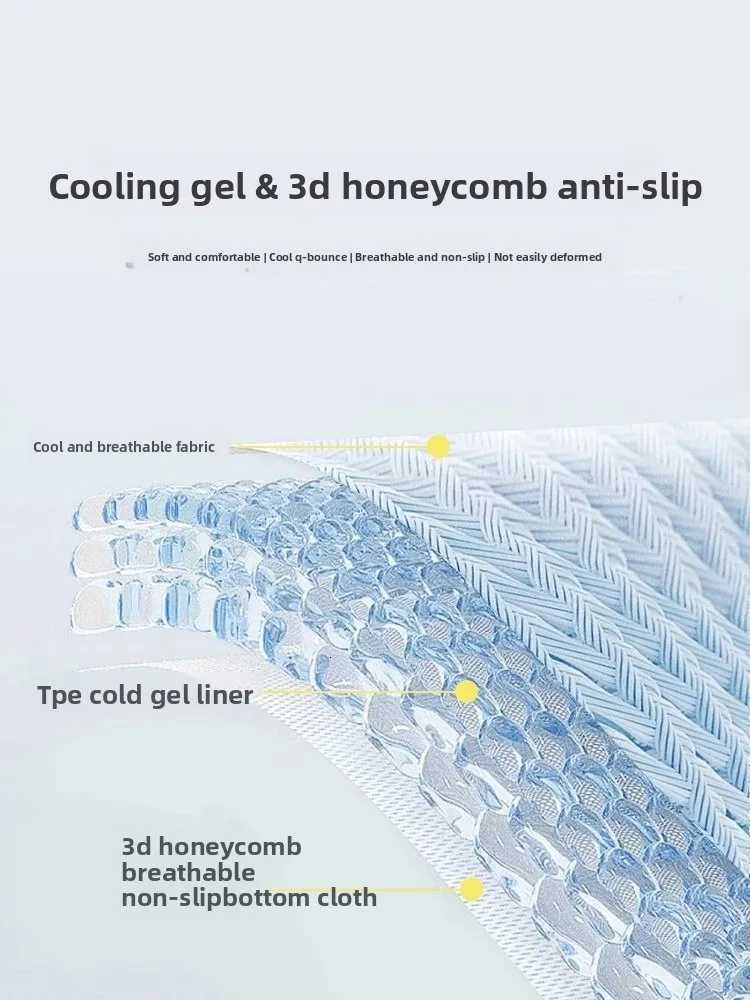 Summer Breathable Cool Seat Cushion Gel Cooling Pad Universal Car Honeycomb Butt Pad Car Home Office Chair Cushion C251121