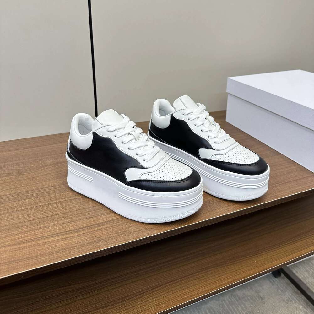 Women Size35-41 Genuine Leather Sneakers Flat Platform Sports Leisure Flats Mixed Color Designer Shoes atillas De Mujer