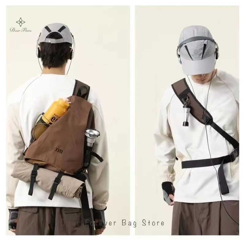 Fashion New Y2k Portable Light Nyl Crossbody Bag Trendy Rucksack Travel Shoder Bag Casual knapsack Outdoor Sports Unisex Ch Packs Y251121