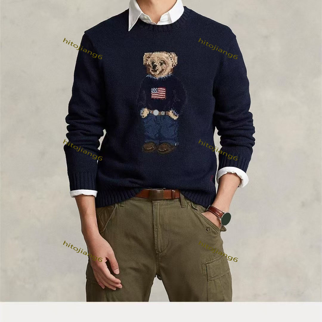 men's knit vest designers sweater retro classic luxury sport swearmen's letter embroidered round neck comfortable high-quality sweater6821