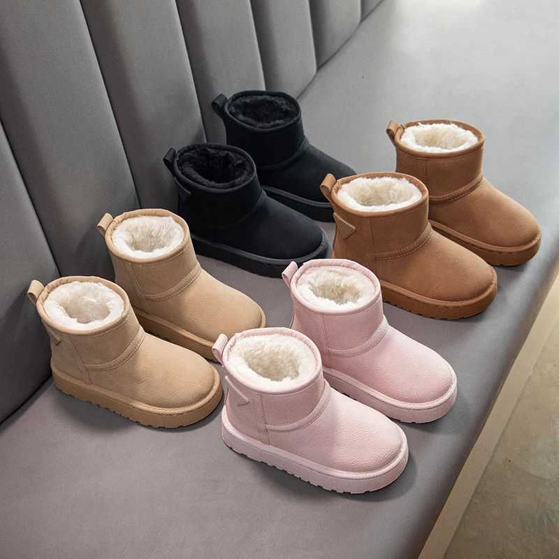 Childrens Snow Boots Winter Girls Warm Fashion Lightweight Comfortable Cotton Shoes Outdoor Non Slip Soft Sole Boys Short BootW251121