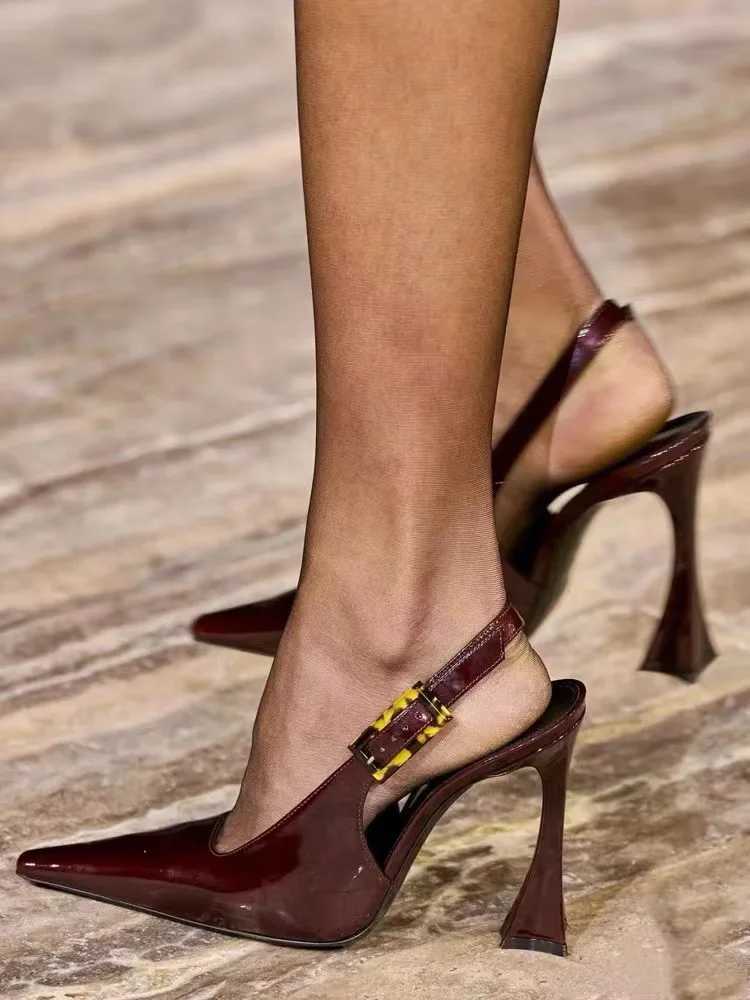 Sexy Pointed Toe High Heels Womens Sandals New Dress Party Shoes Summer Designer Strap Walking Zapatos Womens Pump M250421