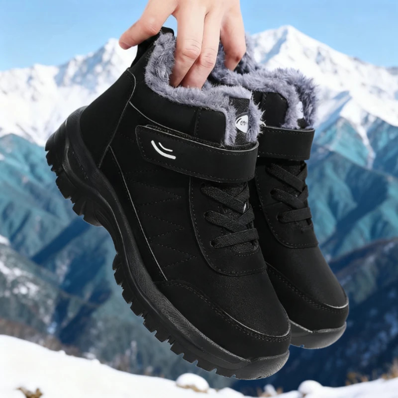 Womens Snow Boots Winter Fleece Thick Anti Slip Wide Last Walking Cotton Shoe FleeceLined Warmth Sneakers for Women 251121