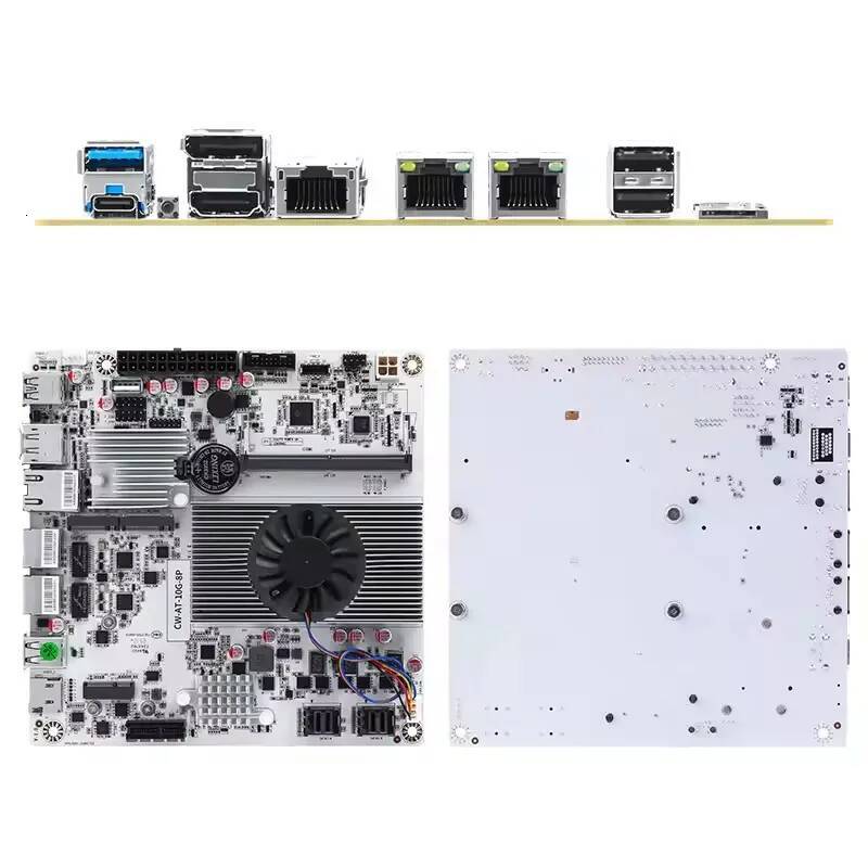 8-Bay 10G NAS Motherboard Intel N150 N100 i3-N305 110G 225G LANs 2NVMe 2SFF-8643 to 8SATA Firewall Mainboard PCIex1 Type-C