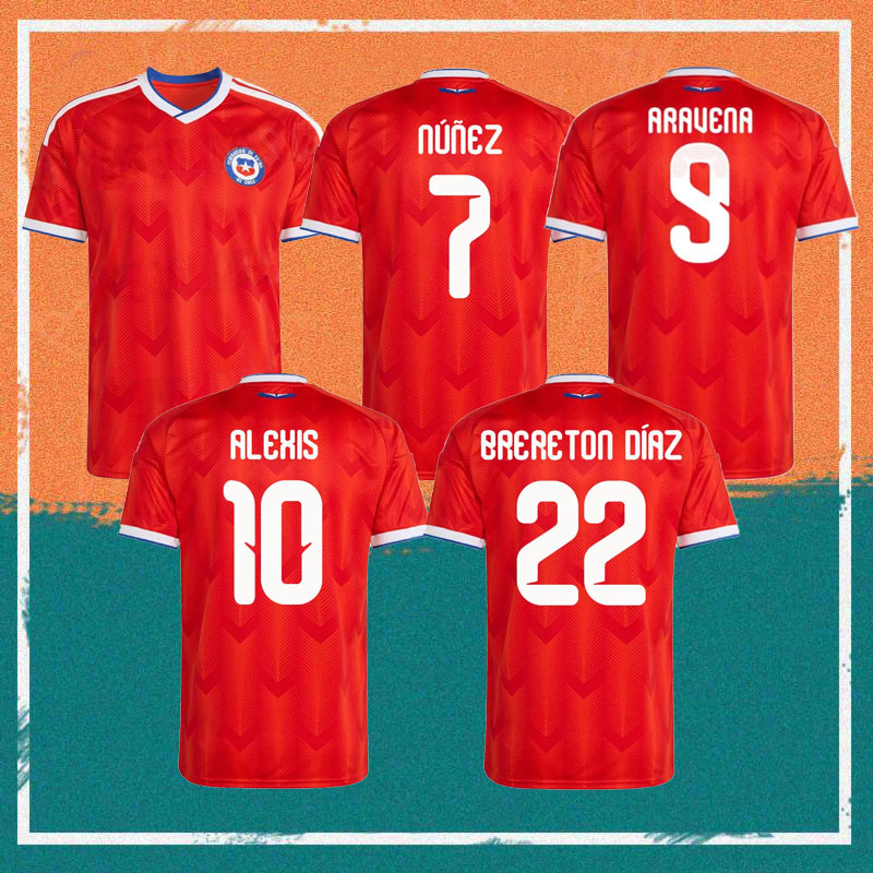 2026 World Cup Chile Soccer Jerseys 26/27 Home VIDAL SUAZO Shirt ALEXIS ARAVENA BRERETON CEPEDA NUNEZ Football Uniform