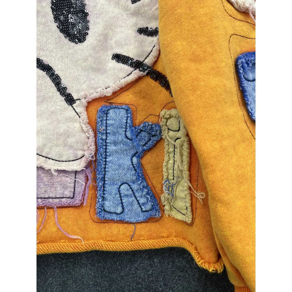 Sanrio Hello Kitty Plus Size Womens Sweatshirt 2025 - Oversized Color Block Crop Top H251121