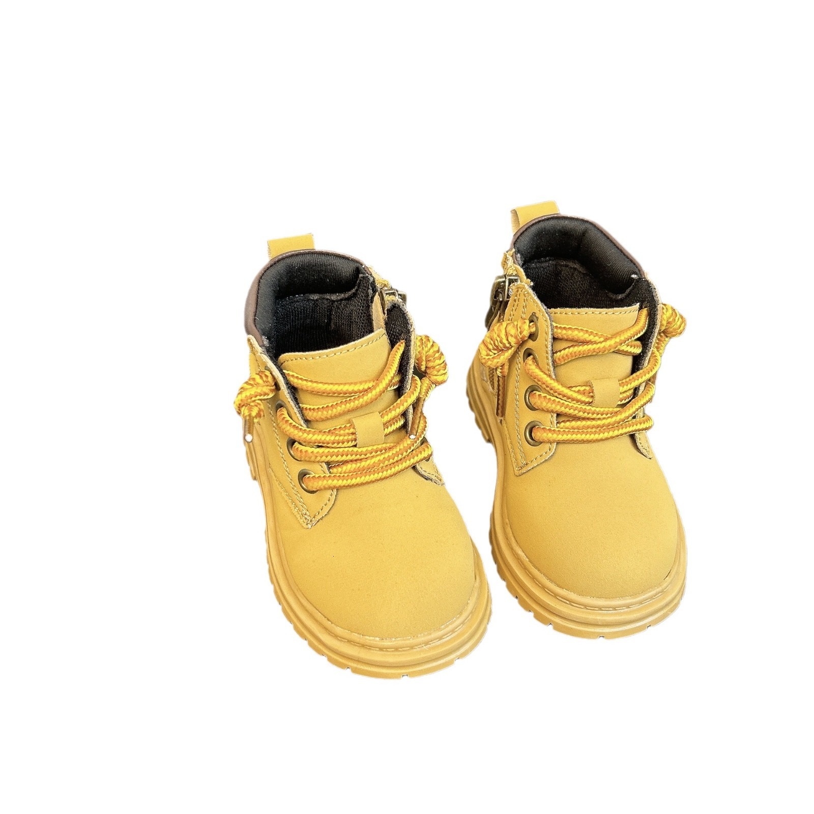 Luminous shoes, yellow boots, children's shoes, winter fashion trendy shoes, cotton shoes, boys' boots, girls' casual children's s