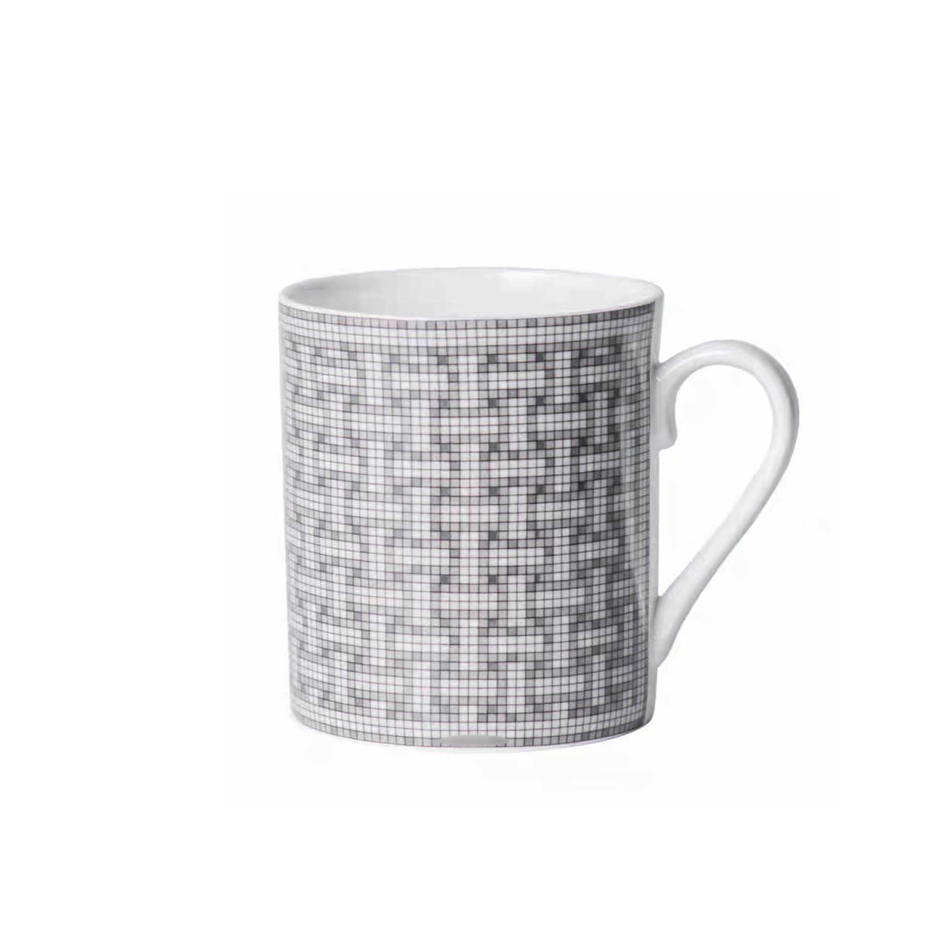 European style minimalist mug milk cup breakfast cup mosaic ceramic high-end exquisite bone china home gift box S25421