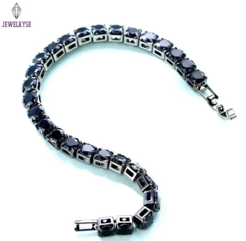 Fashioh hip hop 4mm cz tennis bracelet White Cubic zircon beads men bangle chains strand bracelets for women pulseiras bijoux silver crystal bracelets